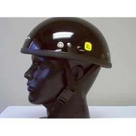 Eagle Gloss Black Novelty Biker Helmet X-large Motorcycle
