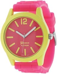Womens Neon Pop Watch Color: Hot Pink and Hot Yellow