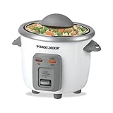 Black & Decker RC3203 3-Cup Rice Cooker, White