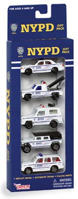 Childrens Toyshop  Toys : NYPD New York Police Department Tow Truck, SUV, Patrol Car, Jeep Playset