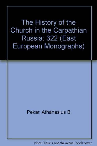 The History of the Church in the Carpathian Rus'