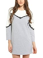 Romantik Paris Vestido Bibi (Gris)