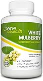 Best White Mulberry Supplement, 1000mg Extract! Regulates Blood Sugar Levels - Lowers Blood Pressure - Supports Weight Loss - Improves Fat Burn - No Fillers, All Natural - 60 Vegetarian Capsules
