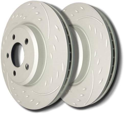 05-08 Dodge Magnum SRT8 - Front Diamond Slot Brake Rotors