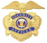 Security Officer Hat Badge (Gold)