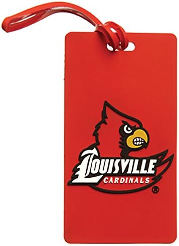 NCAA University of Louisville Cardinals Logo Rubber PVC Luggage Bag Tag