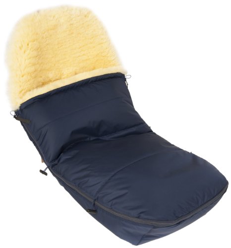 Kaiser 6511622 - Fu&szlig;sack f&uuml;r Bugaboo Bee Modell 2010 - Lammfell medizin - Farbe: marine