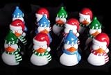 One Dozen (12) Rubber Ducky Duckie PENGUIN Duck Party Favors