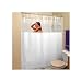 STALL Size VINYL Shower Curtain 54'' wide x 78'' LONG - WHITE with Clear Top