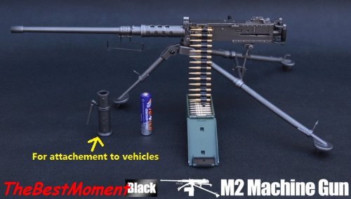 G_8031A US Military Firearm Action Figure M2 .50 cal Browning Machine Gun Model For 1:6 Scale 12