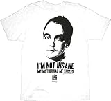 The Big Bang Theory I'm Not Insane Sheldon White T-Shirt Tee