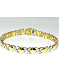 Diamond Tennis Bracelet 1/4ct Diamond 4mm white gold finish Silver 7inch new
