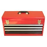 Excel TB133A-Red 21-Inch Portable Steel Tool Box, Red