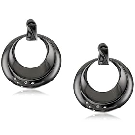 diamond three stone drop earrings Kenneth Cole New York Moder