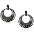 diamond three stone drop earrin