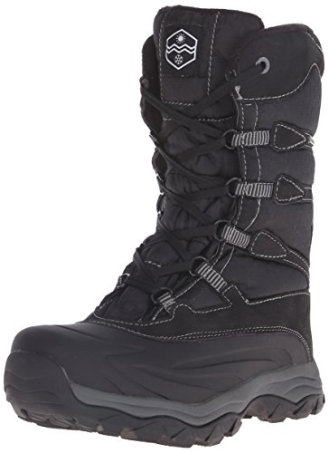 Khombu Men s Fred-K Cold Weather Boot, Black/Grey, 9 M US