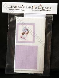 Miniature Purple Girl Pillow Kit by Lindee's Little Linens