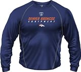 Denver Broncos -Grey- Speedwick Performance Short Sleeve Shirt - Small