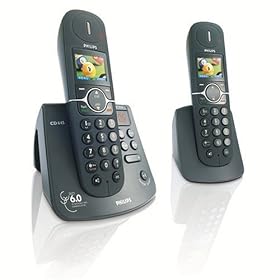 Philips CD4452B 37 DECT 6.0 Dual Phone Bundle
