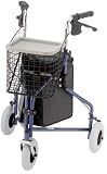 NOVA Traveler 4900 3-Wheel Walker, Black
