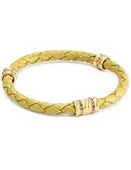 Paige Novick Braided Leather "Surf Club" Saffron Bangle Bracelet