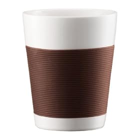 Bodum Canteen Mug, Double Wall, Medium, 0.2 l, 6 oz, Brown