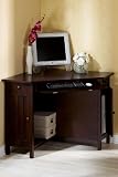 Mission - style Corner Computer Desk W/ Door