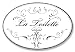 White with Black La Toilette Oval Bath Plaque