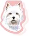 Westie West Highland Terrier Sticky Notes Notebook