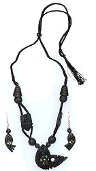 Traditional Jewelry Necklace and Earing In Terracota Handcrafted Unique Gift For Her