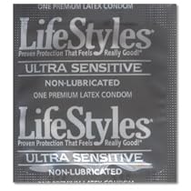 Lifestyles Ultra Sensitive Non-Lubricated Condoms 12 Pack