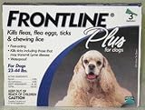 Frontline Plus for Dogs 23-44 lbs. – Blue, 3 pack