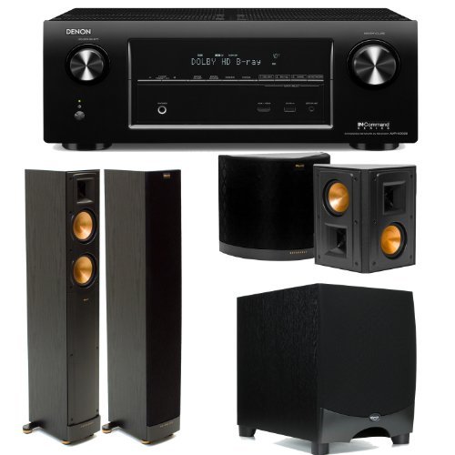 Denon AVR-X3000 7.2 Channel 4K Networking Home Theater Receiver Plus A Pair of Klipsch RF-42 II Tower Speakers, (1) Pair of Klipsch RS-41 II Surround Speakers & A Klipsch RW-12 II Powered Subwoofer