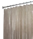 InterDesign X-Long Shower Curtain Liner, Clear