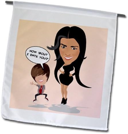 Edmond Hogge Jr - Kim Kardashian and Justin Bieber Date - 18 x 27 inch Garden Flag (fl_158080_2)