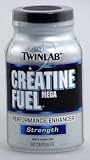 Twin Labs Mega Creatine Fuel 1200 Mg (When Used As Part of a Diet and Exercise Progam 1200 Mg of Pure Creatine Monohydrate Can Increased Body Mass and Enhance Muscular Performance and Helps Athletes with Power and Strength) Caps 60's