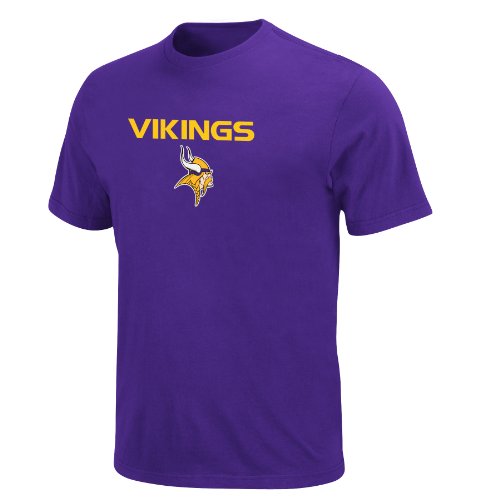 NFL Minnesota Vikings Line Of Scrimmage III Adult Short-Sleeved Tee, Regal Purple, Medium