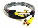 Triple RCA Stereo Video Dubbing Cable (3ft) - Wired--up