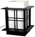 Unique Simple Discount Lighting - 10 Akida Japanese Wood & Rice Paper Lantern Small Table Lamp