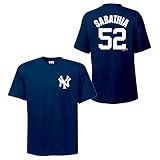 New York Yankees CC Sabathia Name and Number T Shirt by Majestic