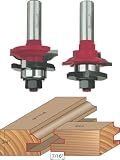 Freud 99-261 1-11/16-Inch Matched Rail and Stile Bit Set with 23/32-Inch Carbide Height