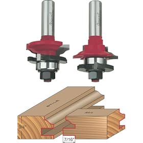 Freud 99-261 1-11/16-Inch Matched Rail and Stile Bit Set with 23/32-Inch Carbide Height