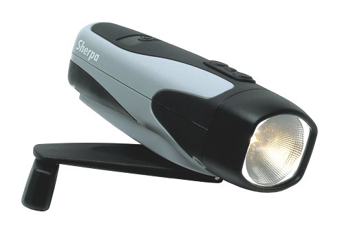 Childrens Toyshop  Kitchen & Housewares : Freeplay Sherpa Wind-Up & Rechargeable Torch - Solid Grey - Dual Filament Bulb