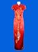 Dragon and phoenix bridal red dress