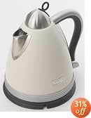 DeLonghi ジーナコレクション 電気式コードレスケトル 1.7L KBM1511J-E