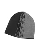 Versace - Versace Two-tone Greca Stripe Skull Cap Gray