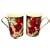 Red Poppy Mugs - Pair of Fine Bone China - Gift Boxed