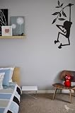 Hanging Monkey Wall art safari home decor decals vinyl letters kids love family bedroom bathroom animal dr seuss life stickers