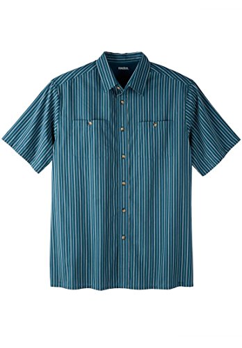 Kingsize Men's Big & Tall Easy-Care Short Sleeve Sport Shirt