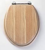 DESTINY Solid Wood Toilet Seat in Traditional Wooden Limed Oak by Roper Rhodes